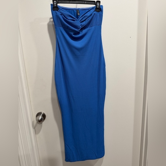 PrettyGarden Dresses & Skirts - Sleek Royal Blue Cowl Neck Maxi Dress by Pretty Garden. Hardly used